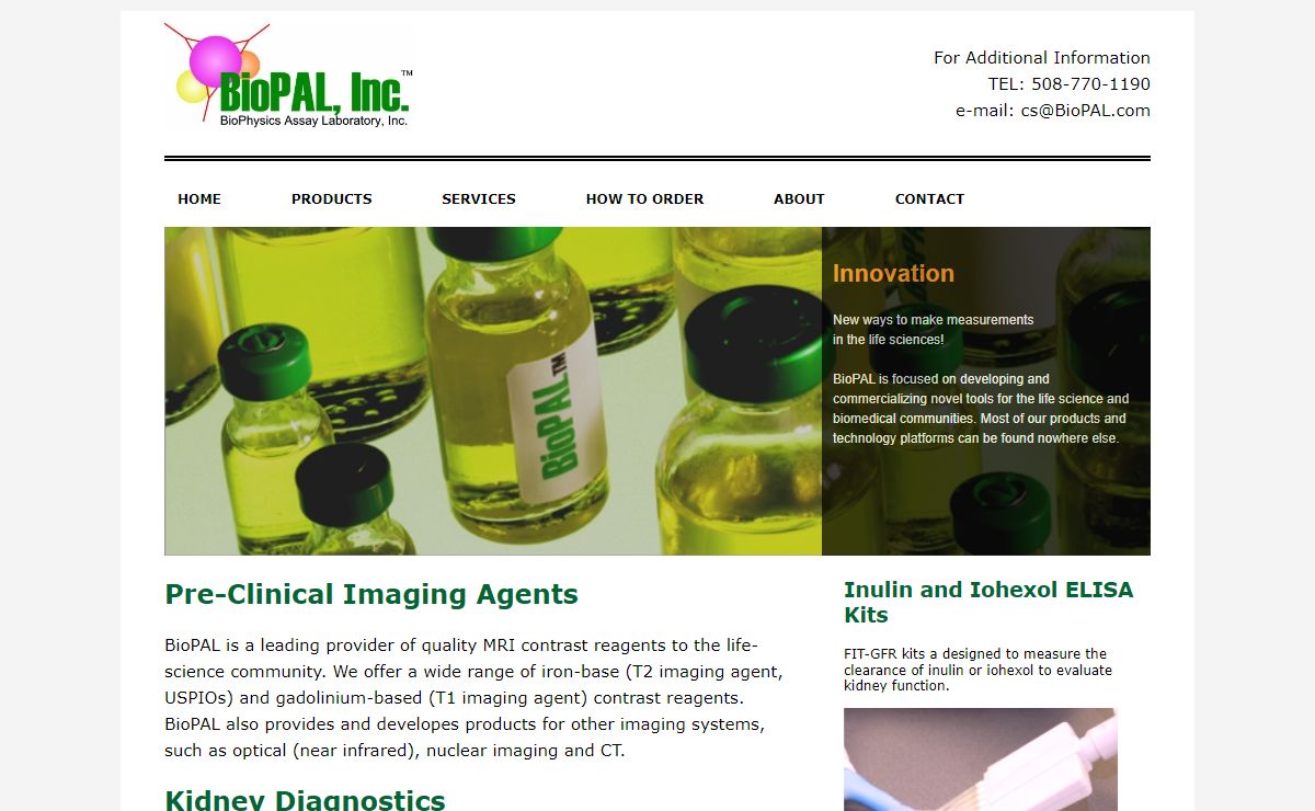 BioPAL, Inc.: Provides diagnostic tools for the Life Sciences.