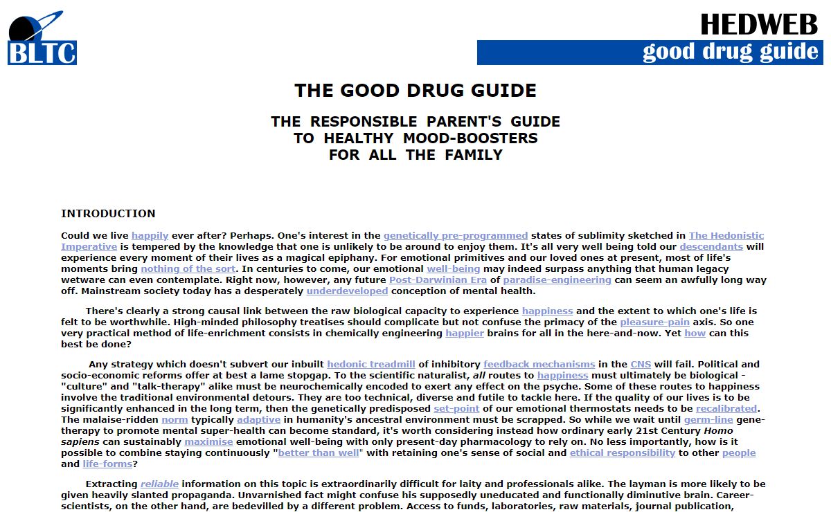 The Good Drug Guide : new mood-brighteners and antidepressants