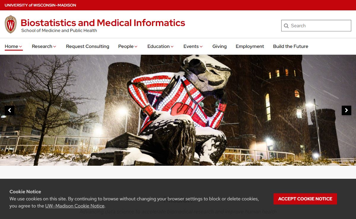 Biostatistics and Medical Informatics – School of Medicine and Public Health – UW–Madison