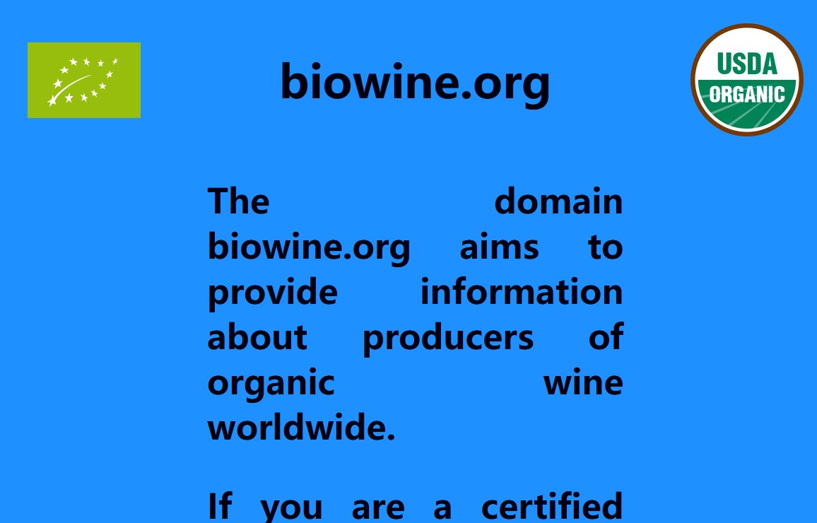 Biowine | Biowein | 有机葡萄酒