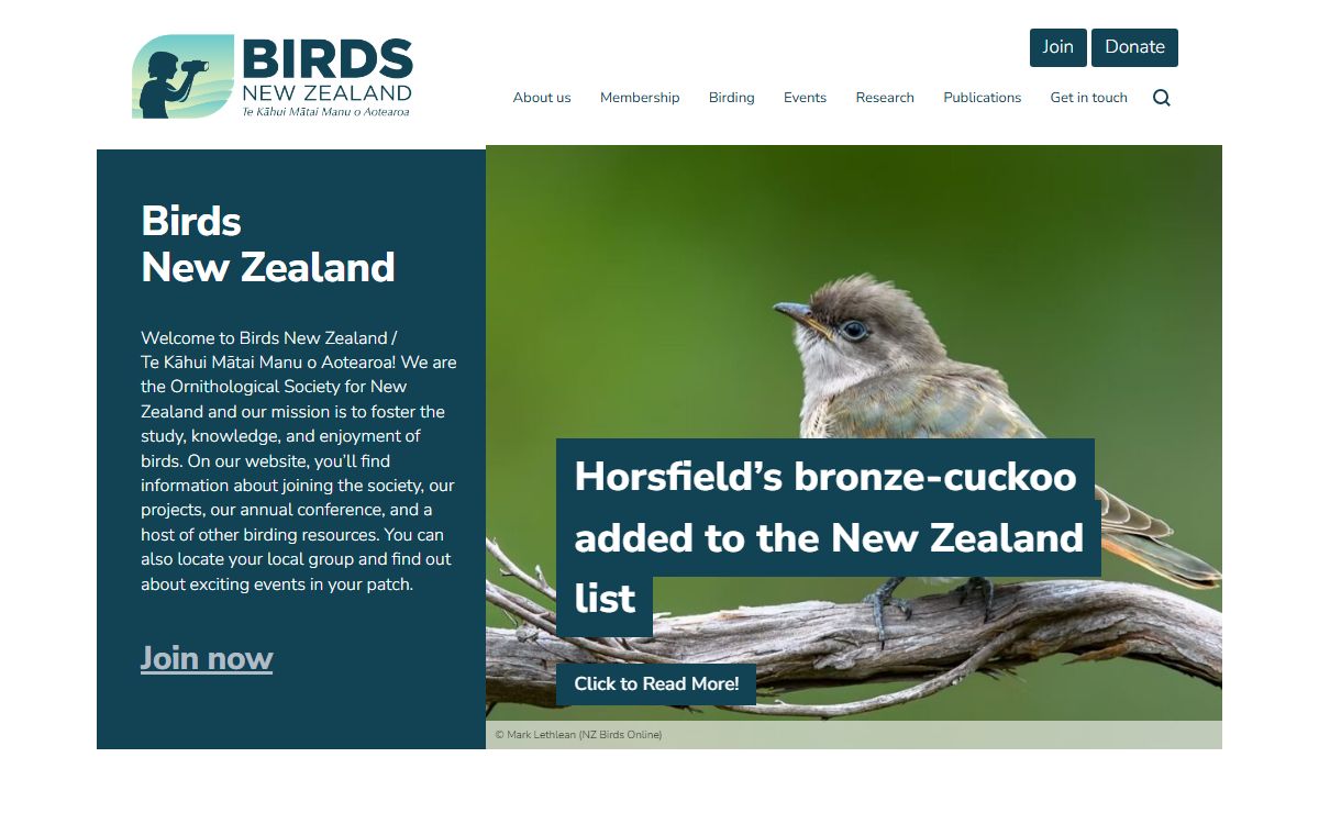 Home - Birds New Zealand