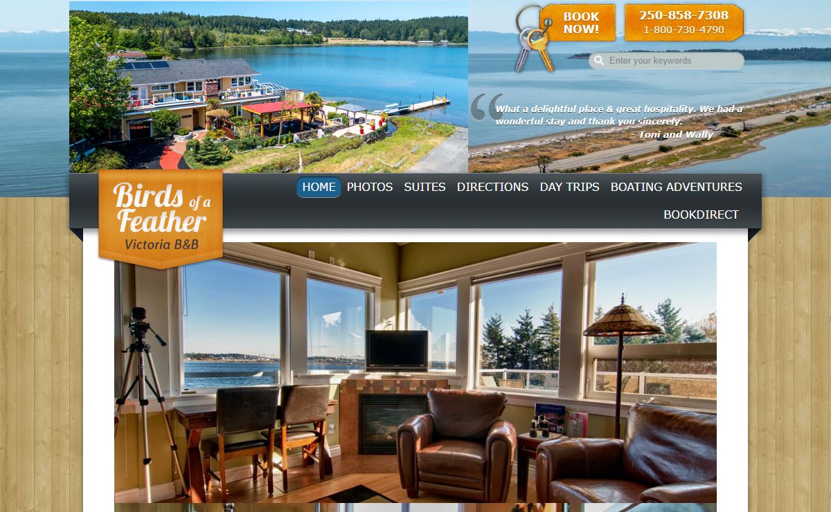 Oceanfront Bed and Breakfast Victoria BC | Birds of a Feather B&B
