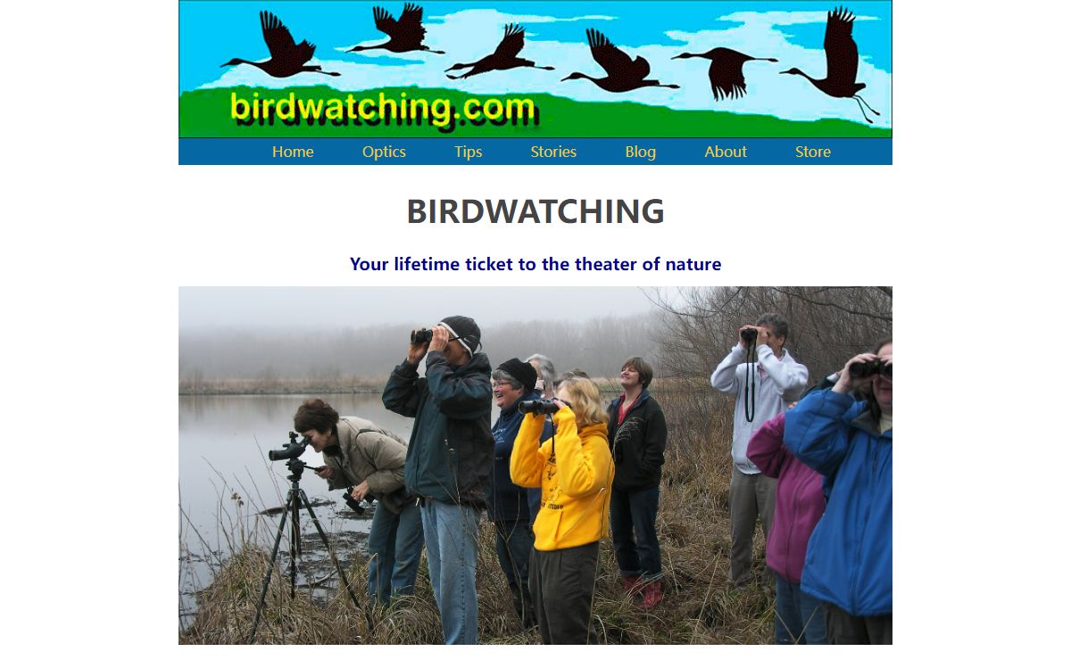 Birdwatching Dot Com - Binoculars, Scopes, and Birding Info