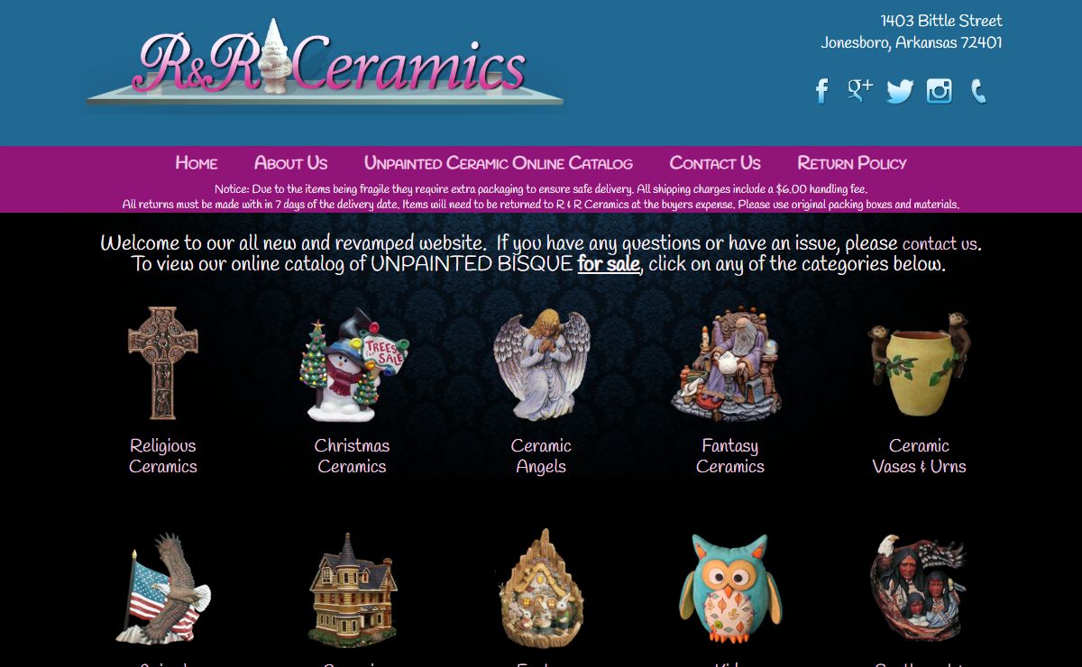 Unfinished Ceramic Pottery & Ceramics Arts & Craft Supplies | R & R Ceramics