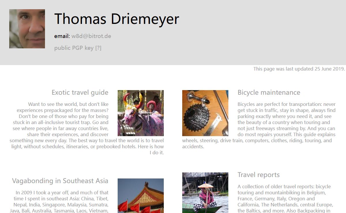 Thomas Driemeyer's Homepage