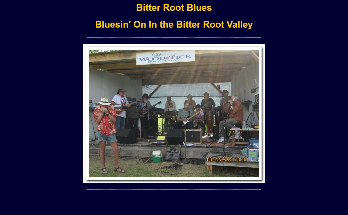 Bitter Root Blues forum, promoting blues music in Montana