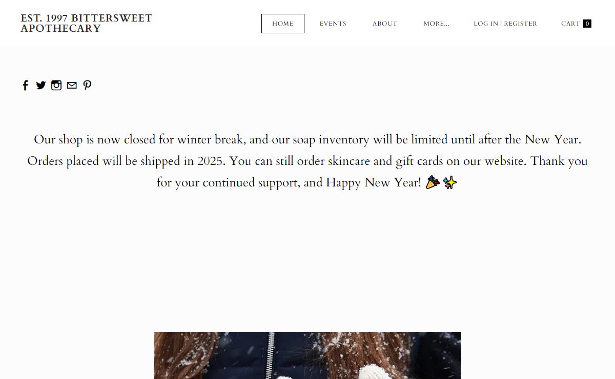 EST. 1997 BITTERSWEET APOTHECARY - Bittersweet Apothecary Home