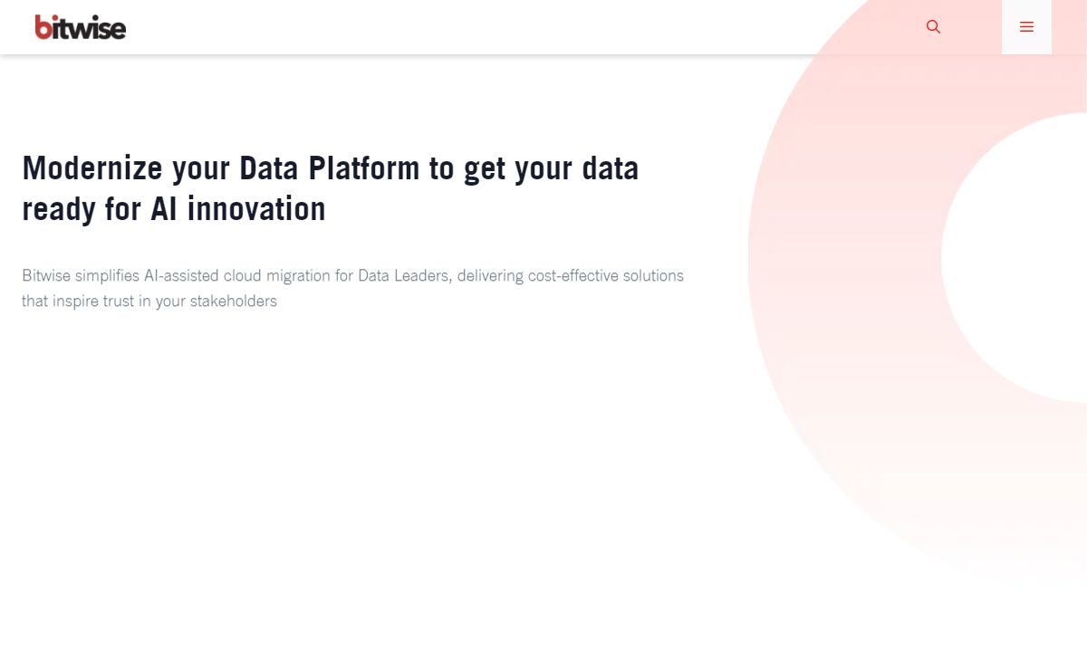 Bitwise | Automated ETL & Data Migration to the cloud