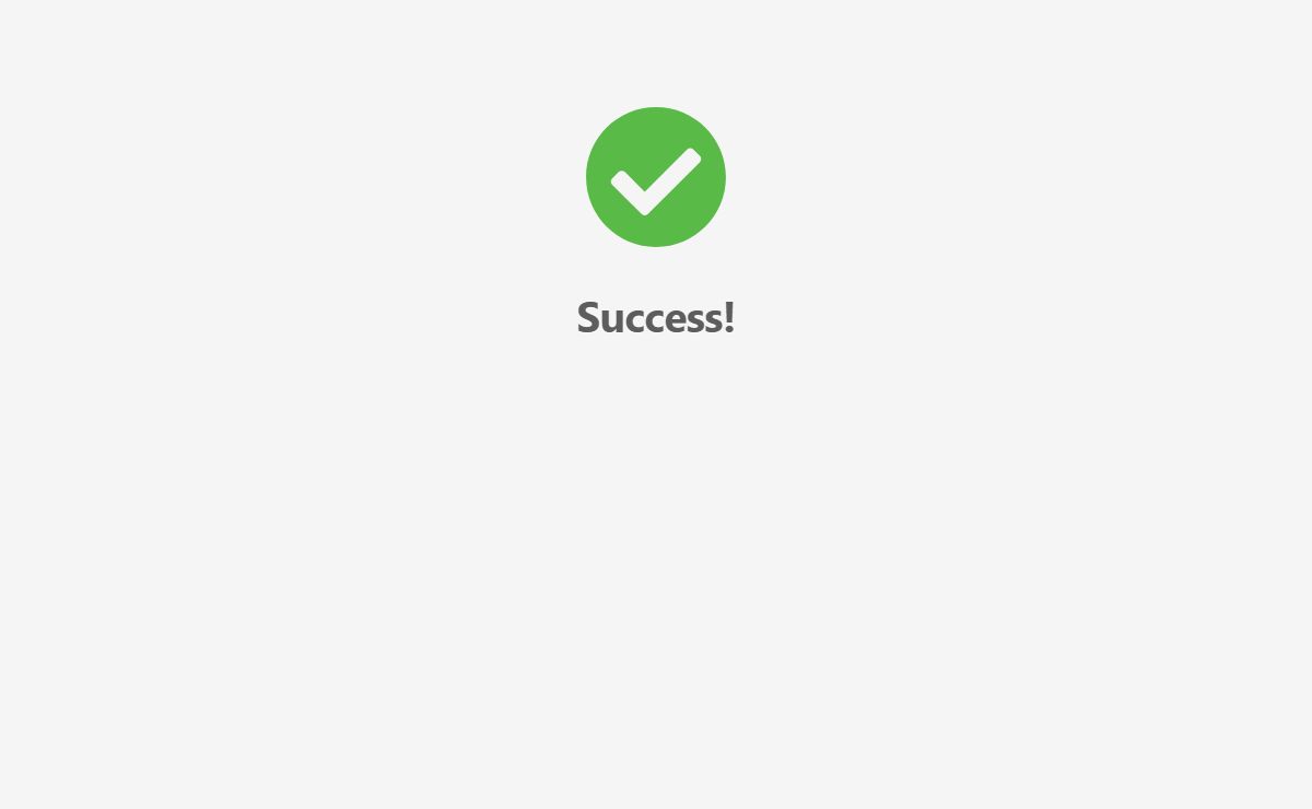 Success!