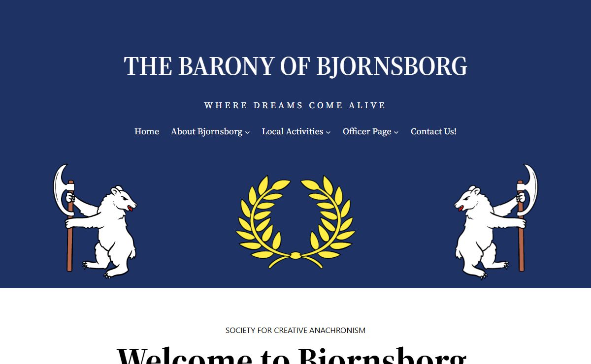 The Barony of Bjornsborg – Where Dreams Come Alive
