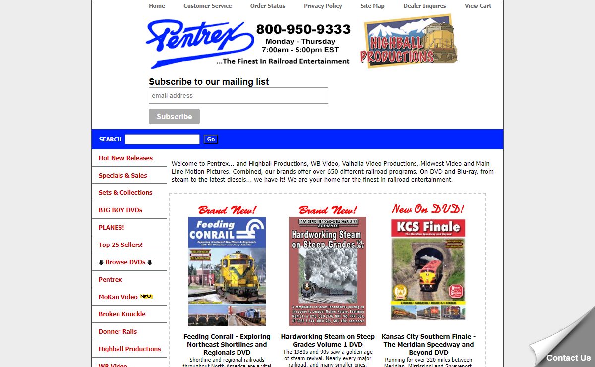 Pentrex Train Videos DVDs and Blu-Ray Official Site Railroad Videos
