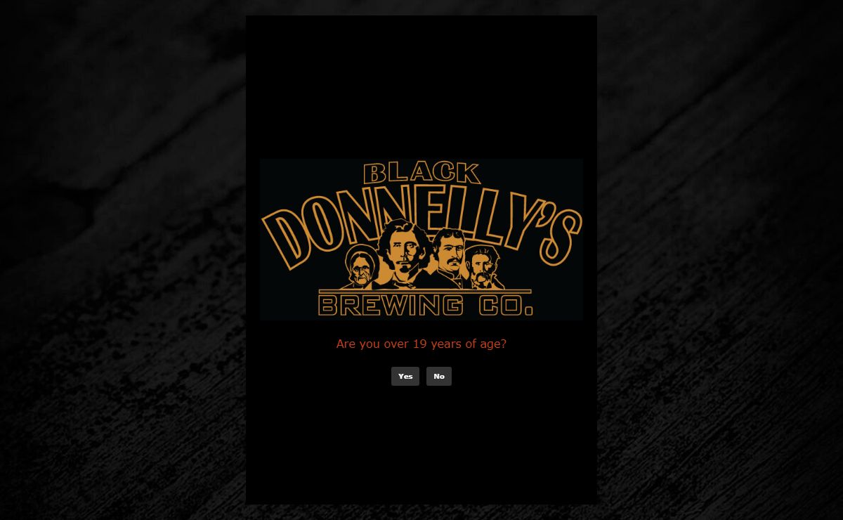 Age Verification Black Donnellys - Black Donnelly's Brewing Company