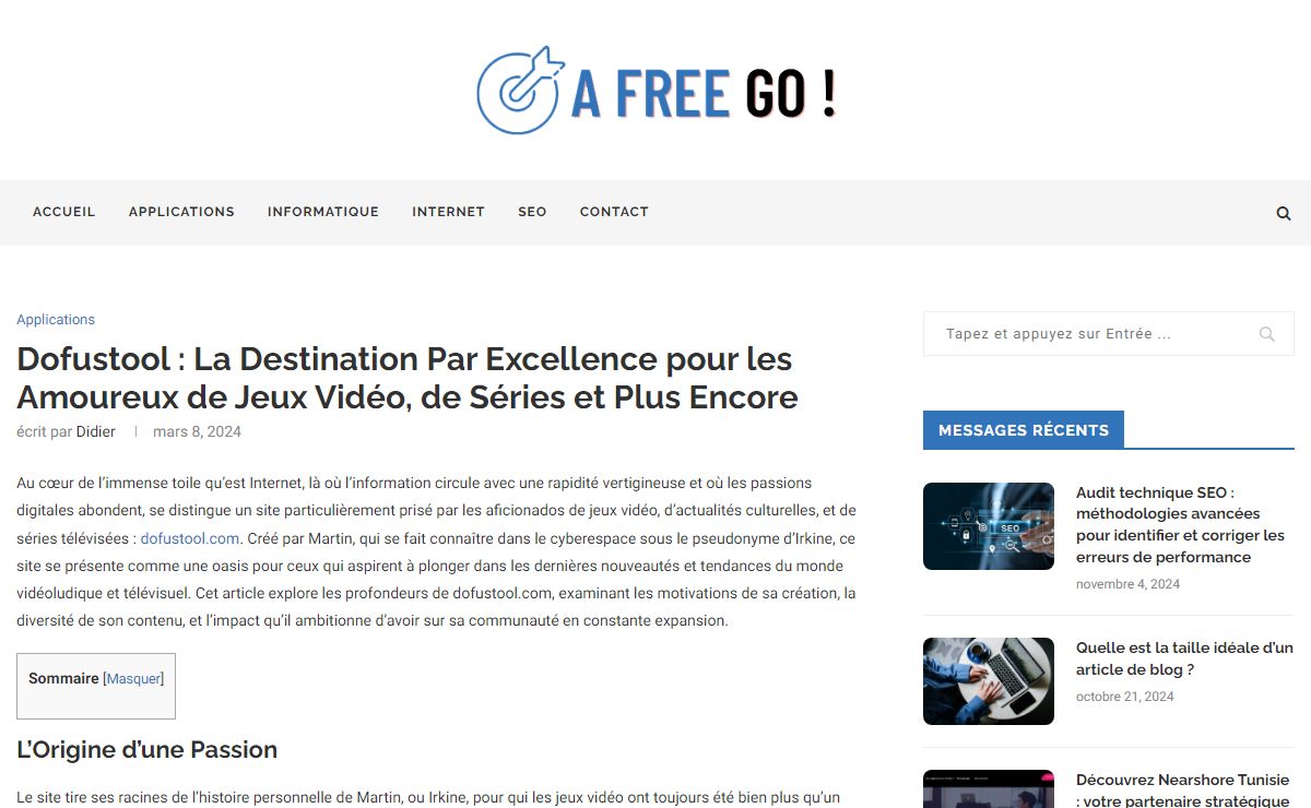 Dofustool : La Destination Par Excellence pour les Amoureux de Jeux Vidéo, de Séries et Plus Encore