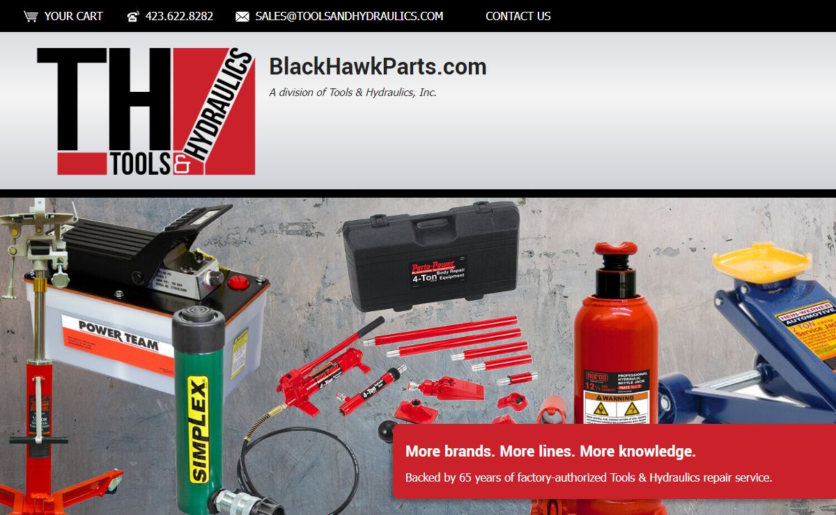Blackhawkparts supplies repair parts for hydraulic jacks