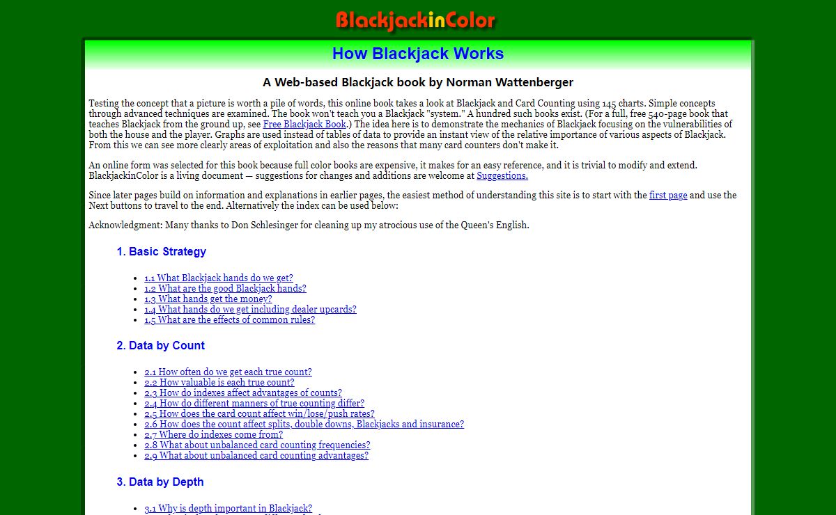 How Blackjack Works by Norm Wattenberger
