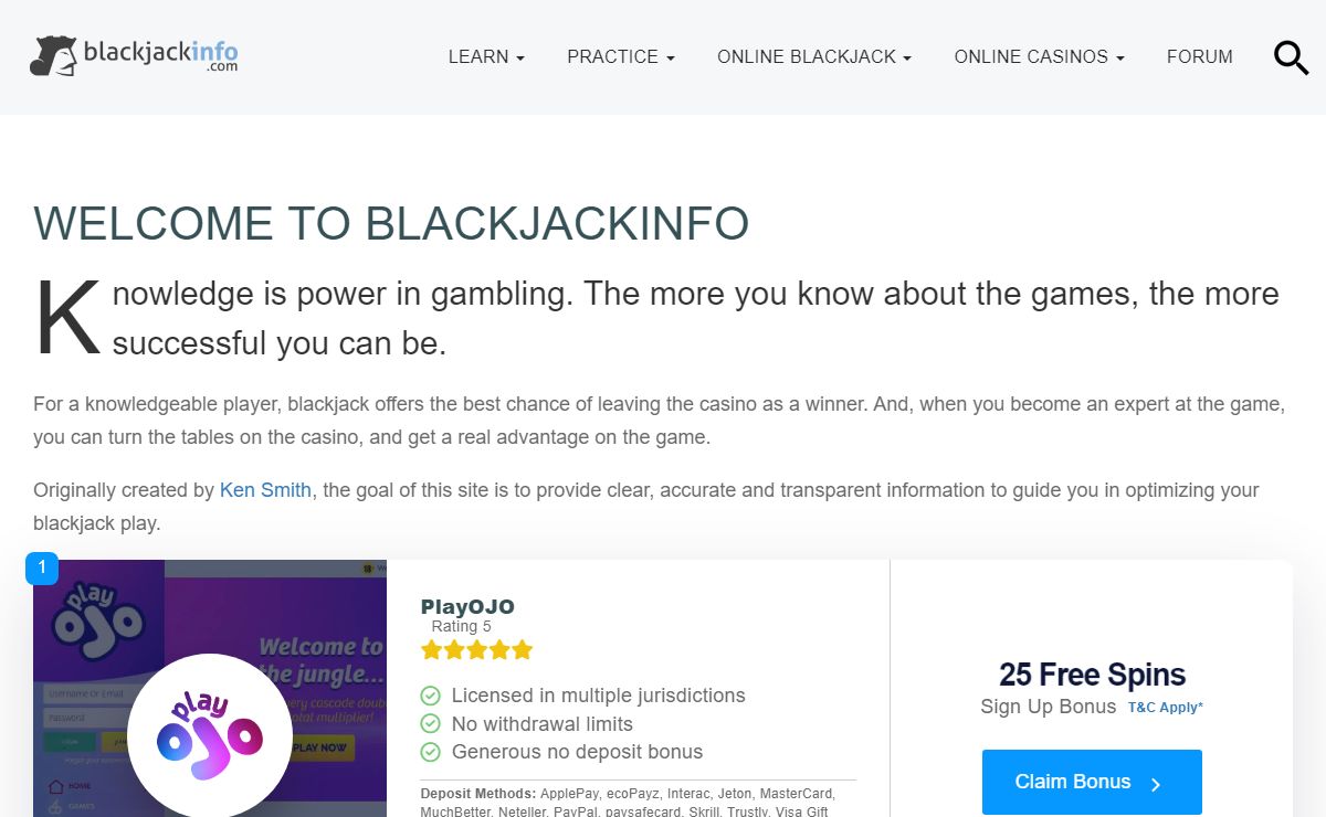 Blackjack - Learn the Rules, Strategy and more at BlackjackInfo