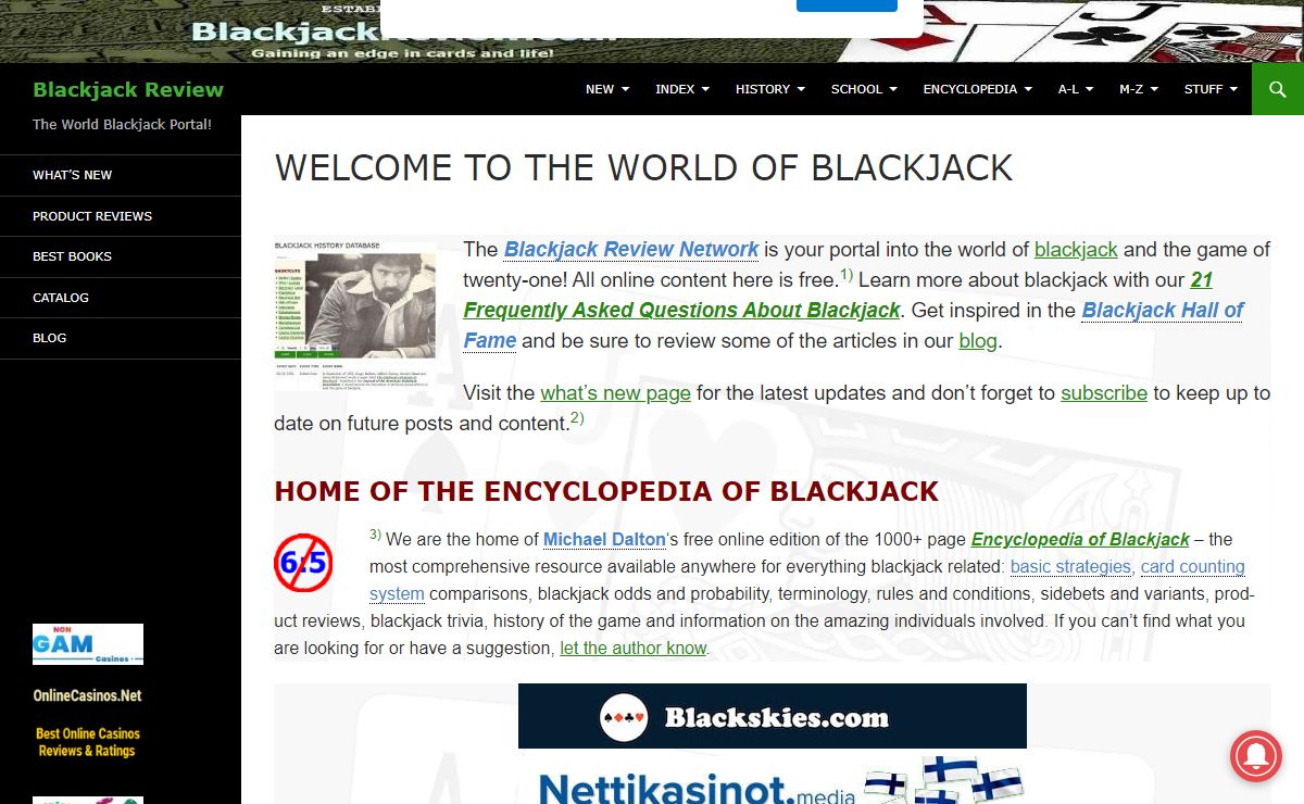 The Blackjack Review Network