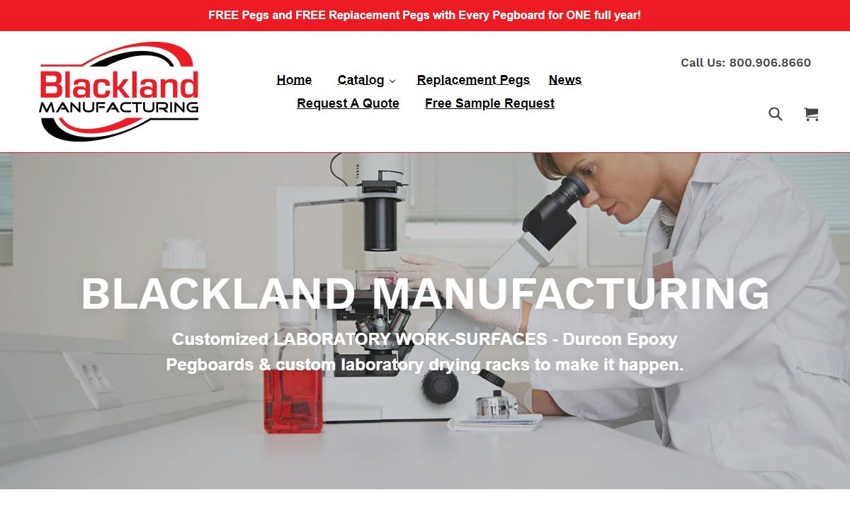 Laboratory Equipment, Durcon Lab Pegboards | Blackland Manufacturing