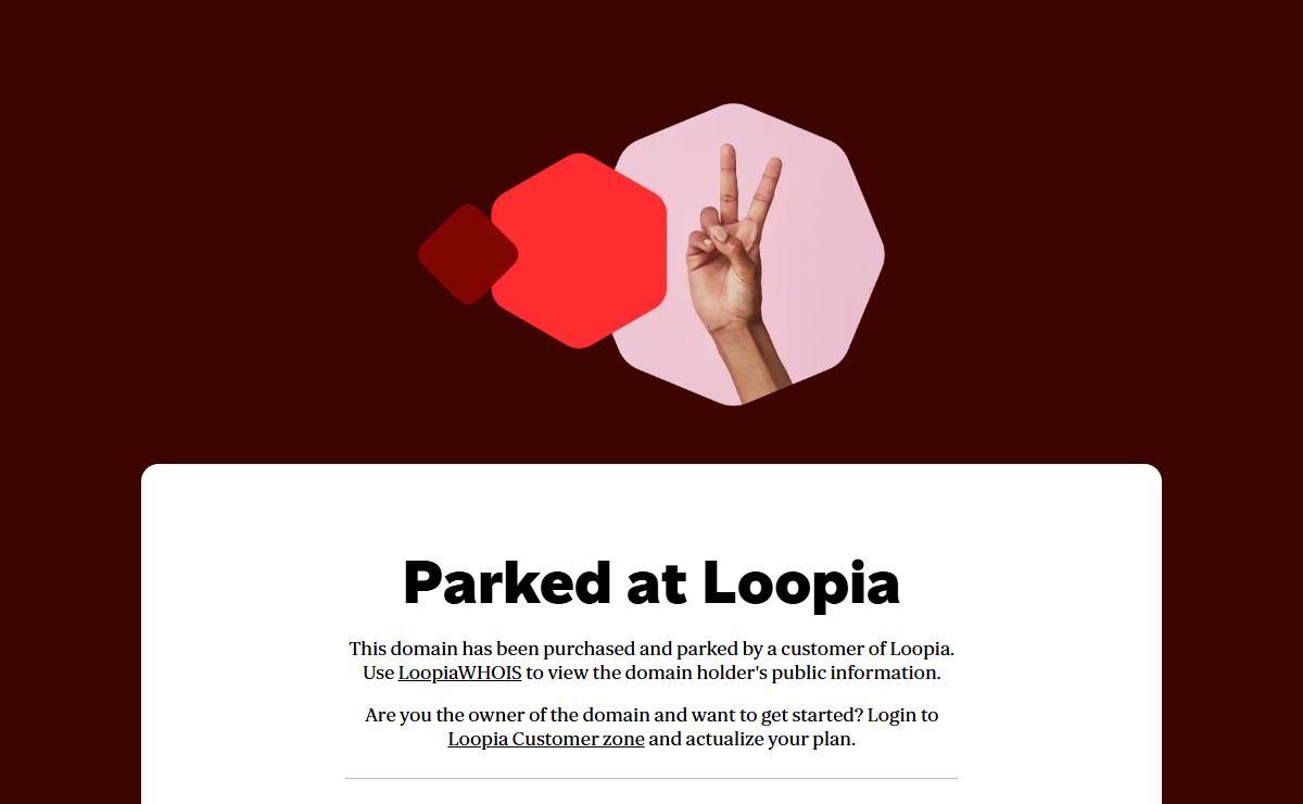 Parked at Loopia