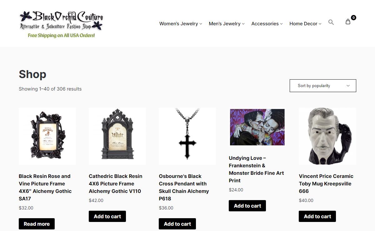 Black Orchid Couture – Alternative Subculture Fashion