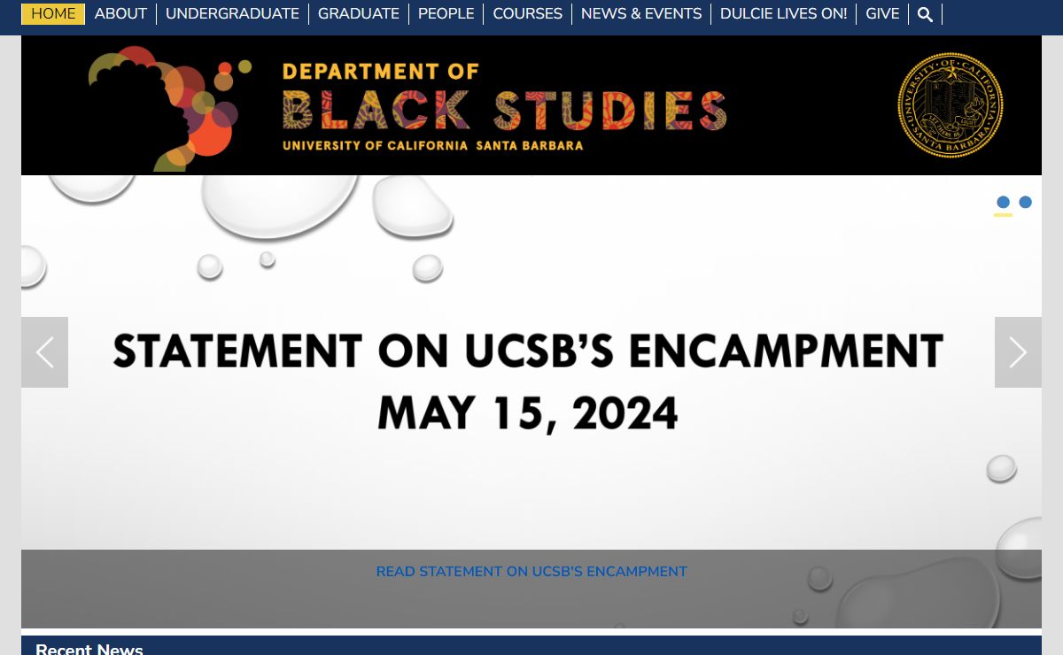Department of Black Studies - UC Santa Barbara