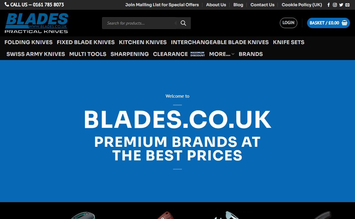Blades.co.uk - Your trusted specialist retailer of knives & tools