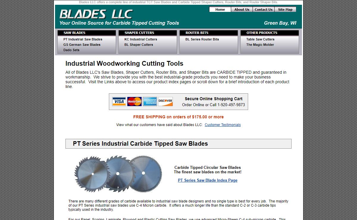 Blades LLC Home - Saw Blades, Router Bits, Shaper Cutters, Shaper Bits