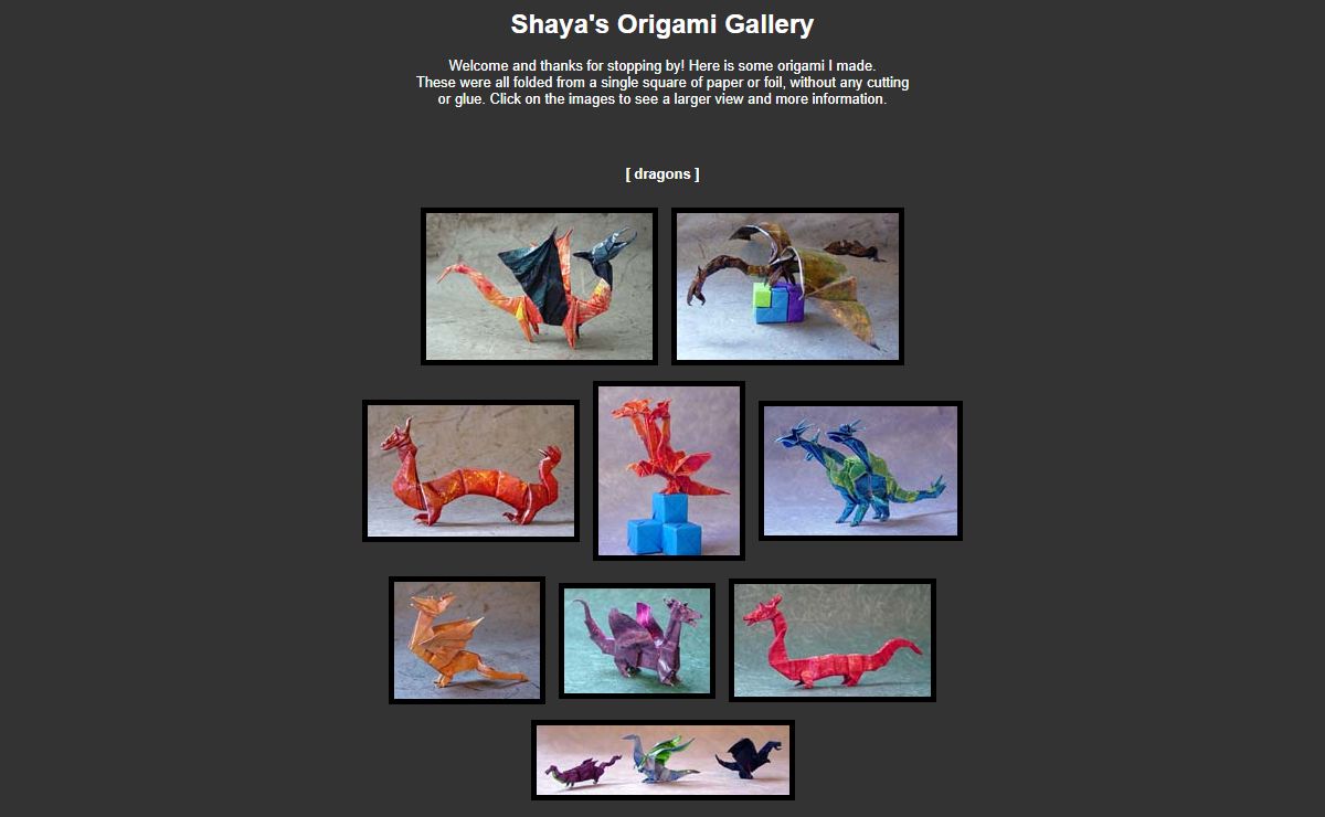 Shaya's Origami Gallery