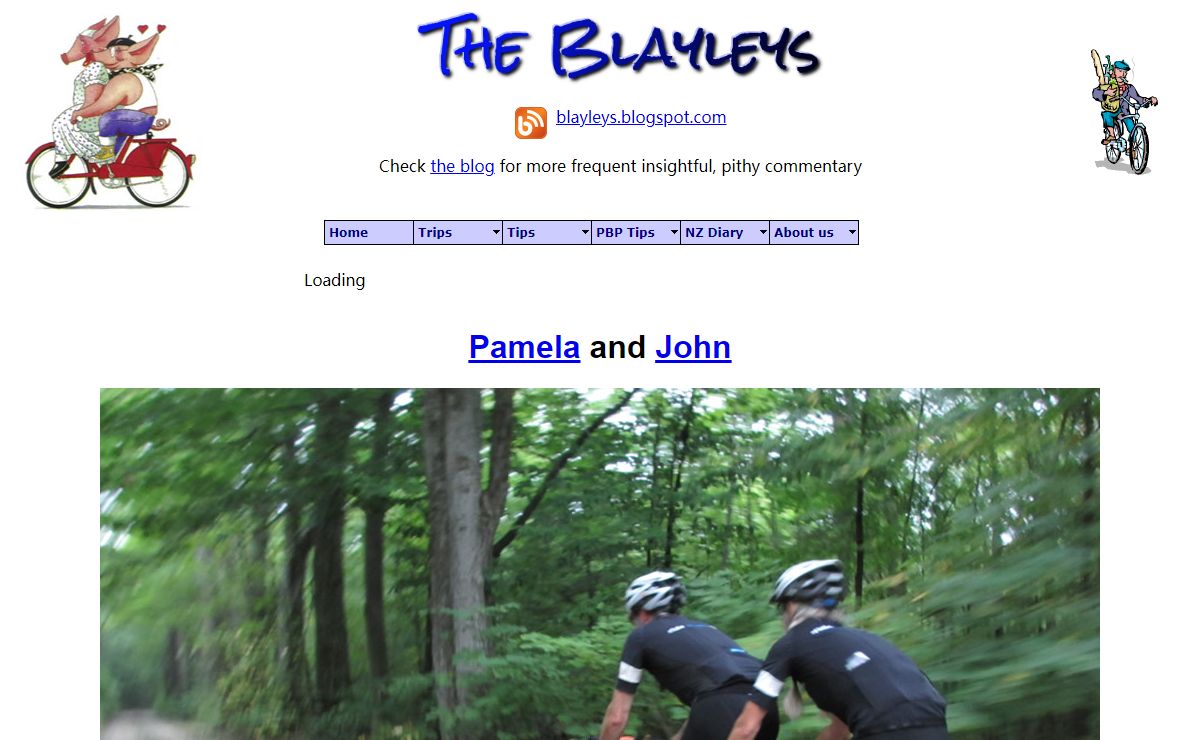 John and Pamela - Tandem Bike Randonneur Tour