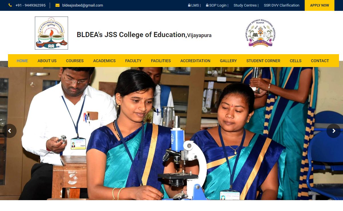 BLDEA’s JSS College of Education, Vijayapura, Karnataka