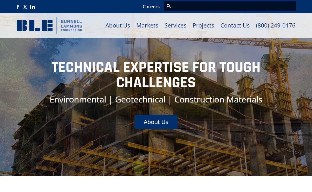 Geotechnical & Environmental Engineering | Bunnell Lammons Engineering