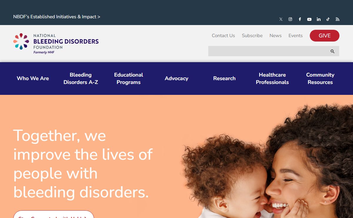 National Bleeding Disorders Foundation, formerly NHF | NBDF