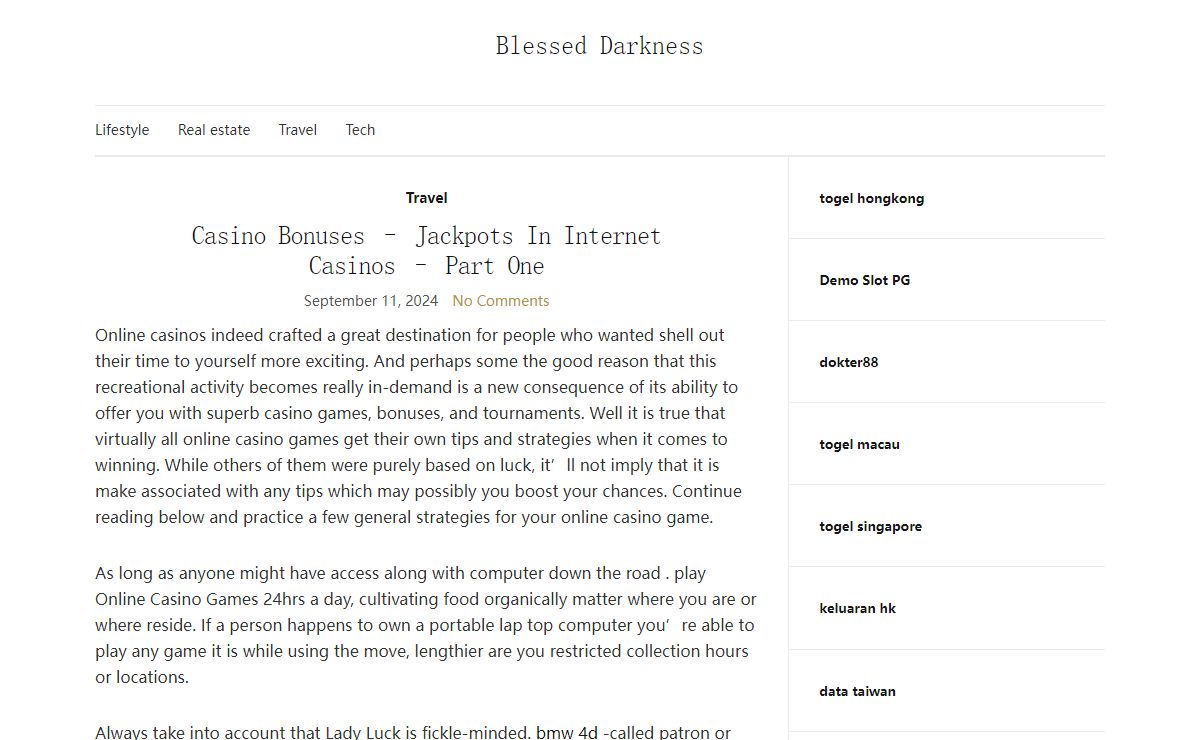 Blessed Darkness