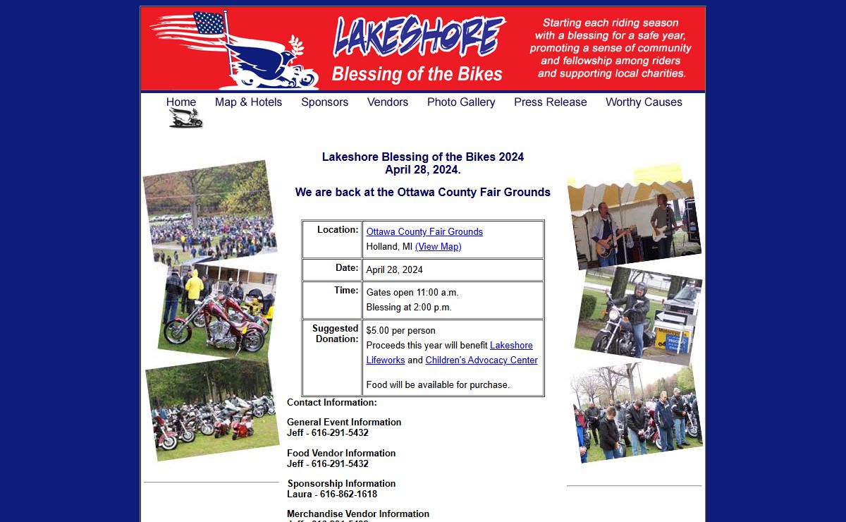 Lakeshore Blessing of the Bikes