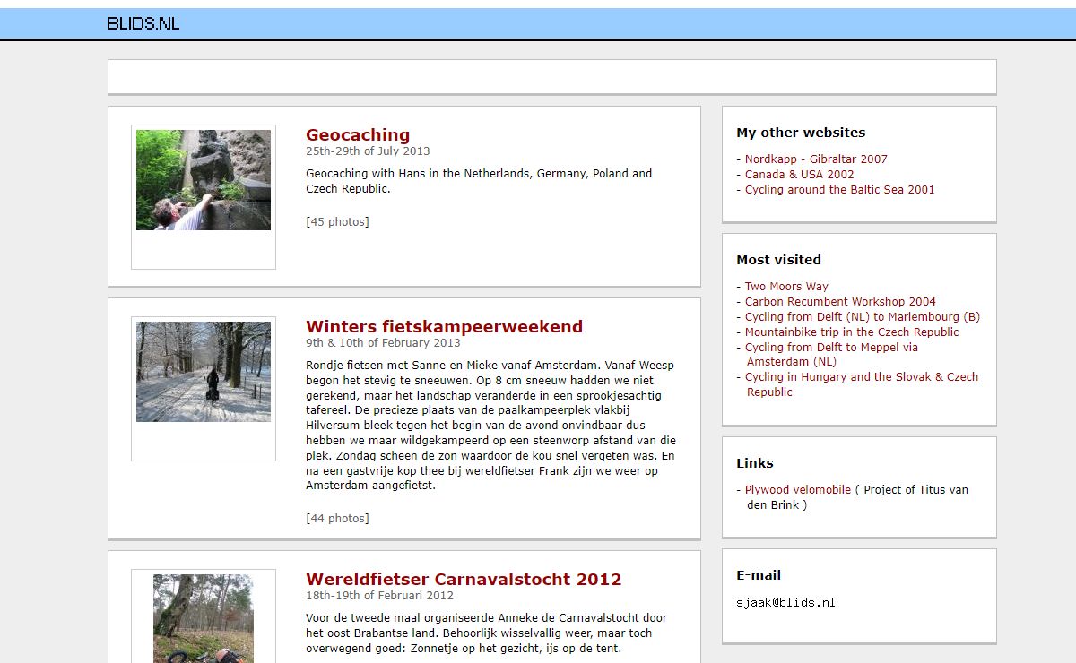 www.blids.nl - Sjaak Bloemberg's personal website