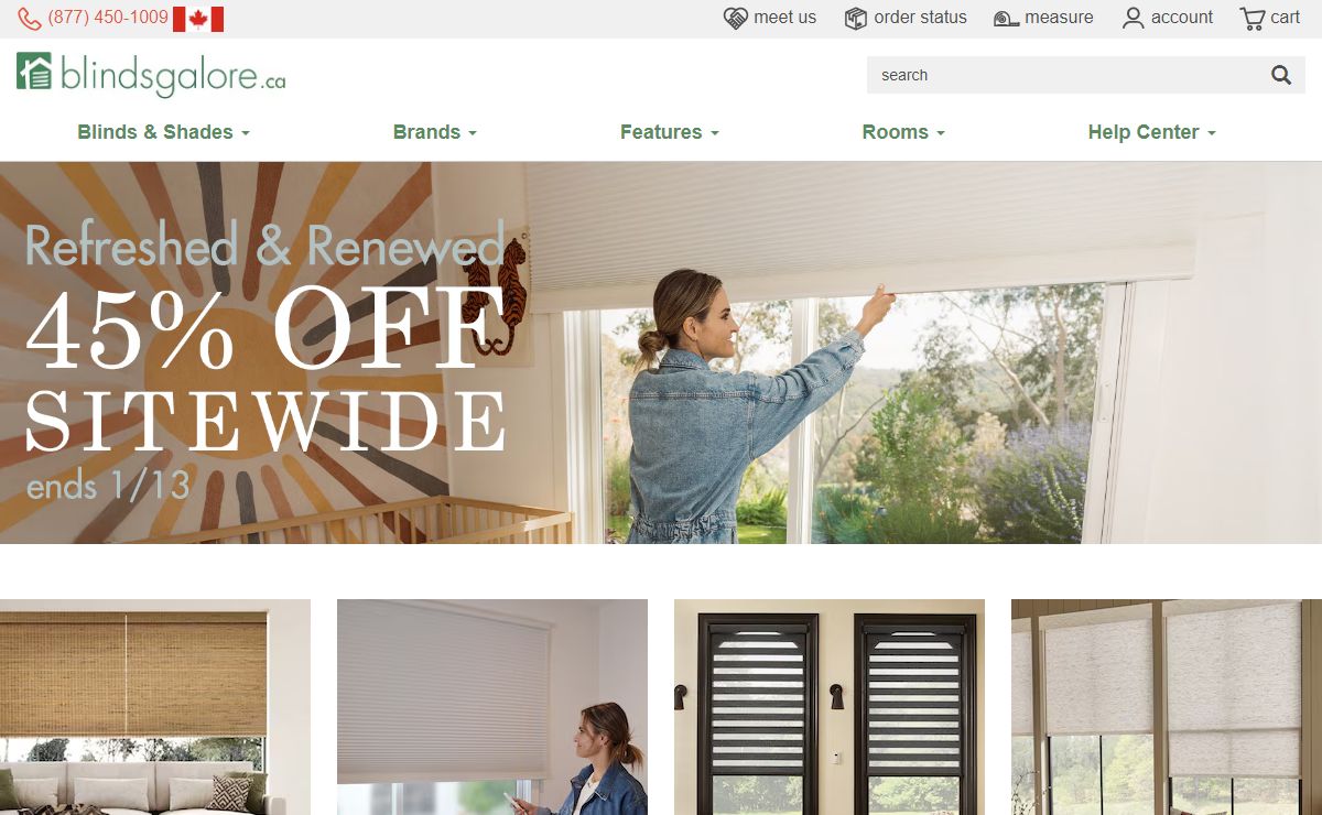 Canada Blinds | Canada Window Treatments | Canada Window Coverings - Blindsgalore