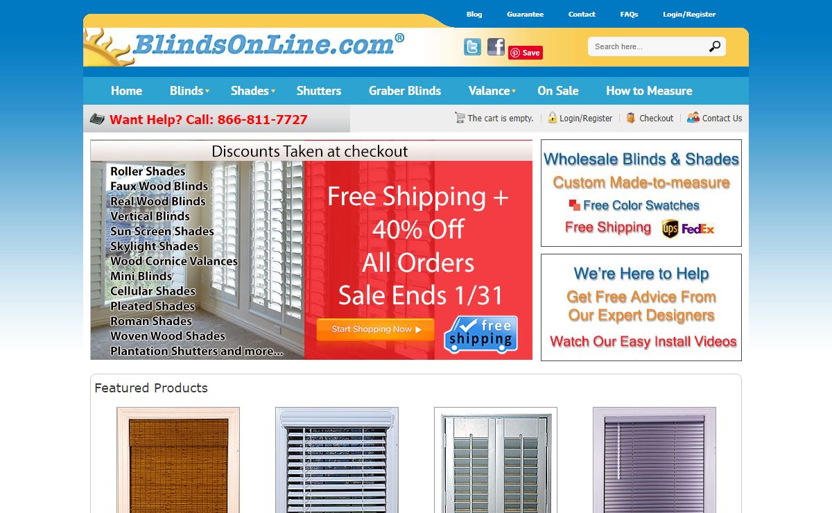 Discount Custom Blinds & Window Shades - Blinds Online