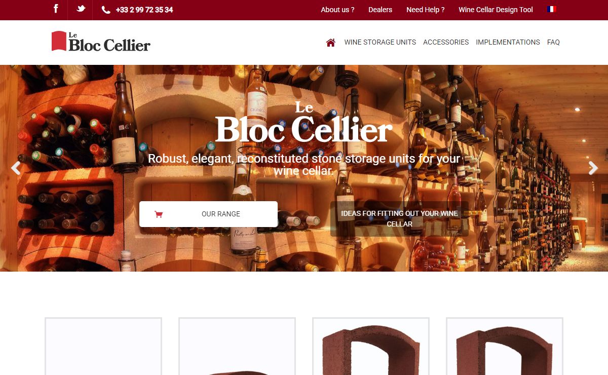 Bloc Cellier wine racks for your wine cellar