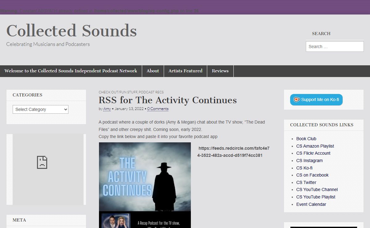 Collected Sounds - Celebrating Musicians and Podcasters