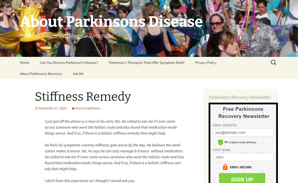 All About Parkinsons