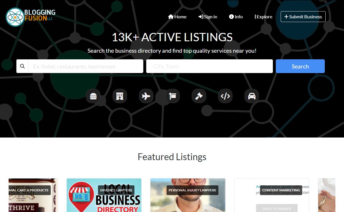 Blogging Fusion - Business Directory - Local Directory