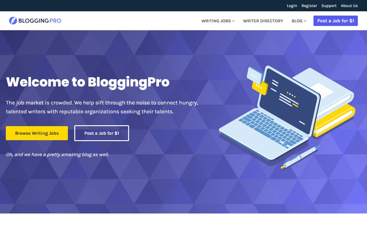 BloggingPro - Find writing jobs and make money blogging