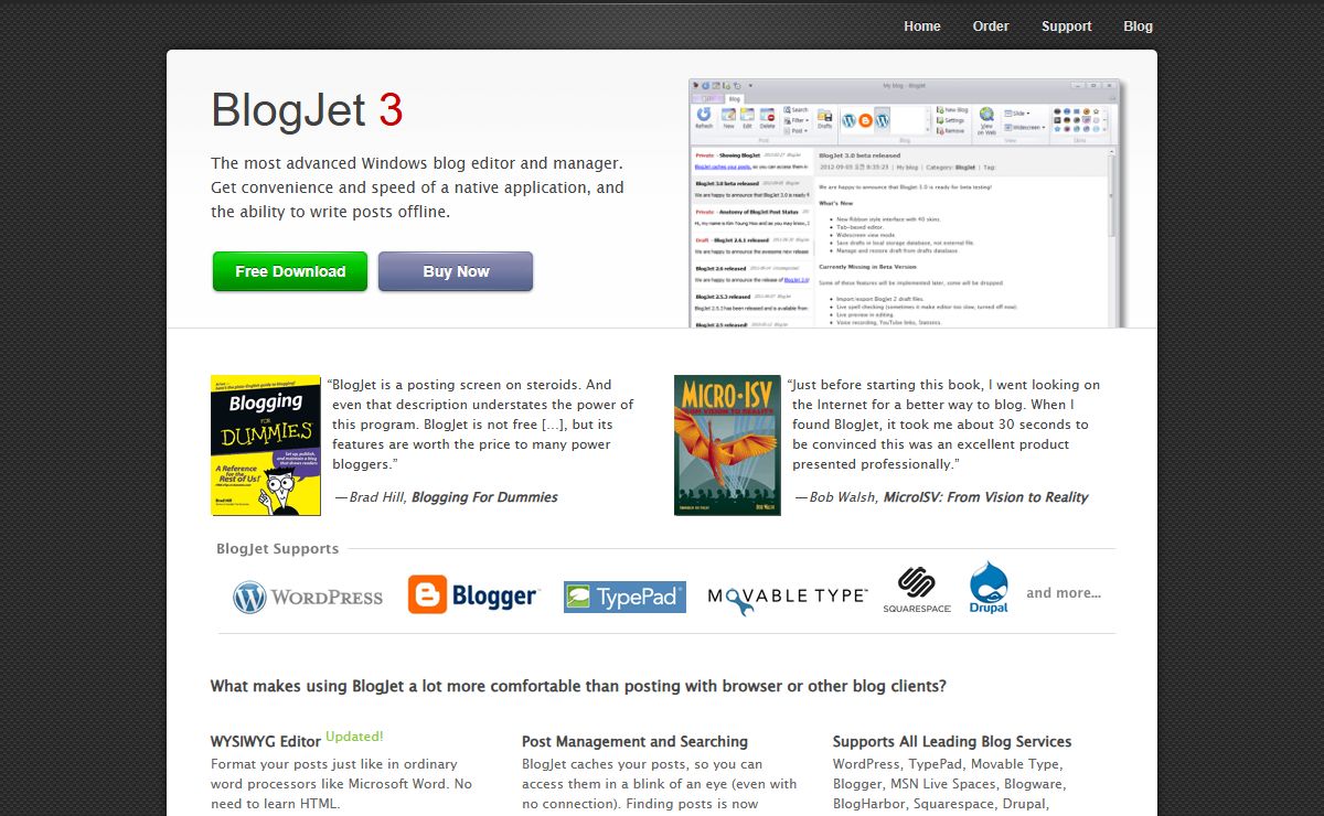 BlogJet - advanced blog editor for Windows