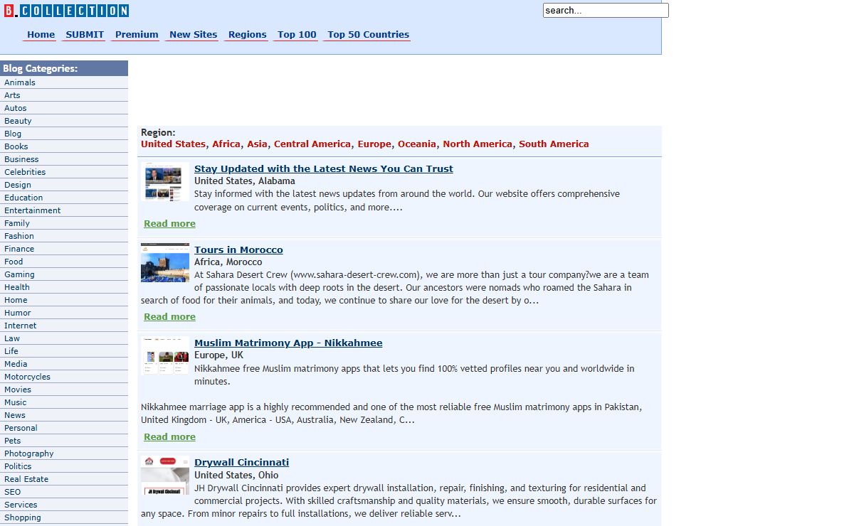 Blogs Directory - Blogs-Collection.com