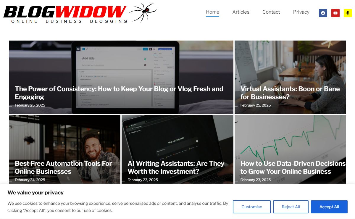 BlogWidow.com – Blogging & Online Business Strategies for Success