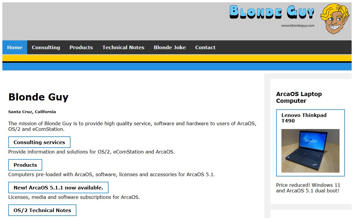 Blonde Guy Home Page