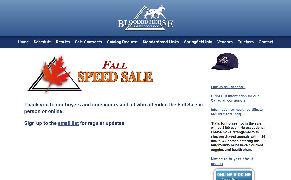 Blooded Horse Sales Company