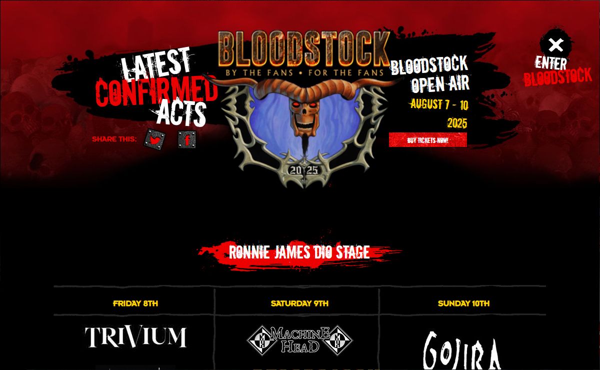 Bloodstock Outdoor Heavy Metal festival - UK's largest Independent Heavy Metal Festival | Bloodstock