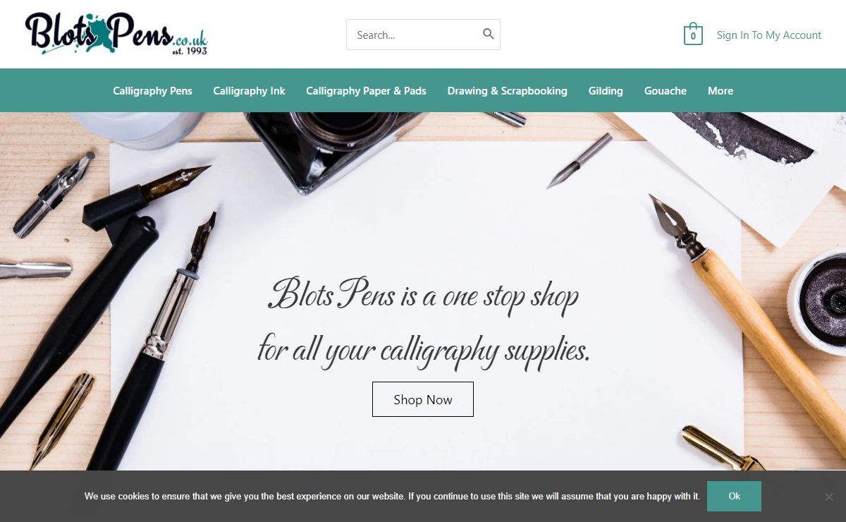 Blots Pens - Calligraphy Pens, Inks, Paper & Materials