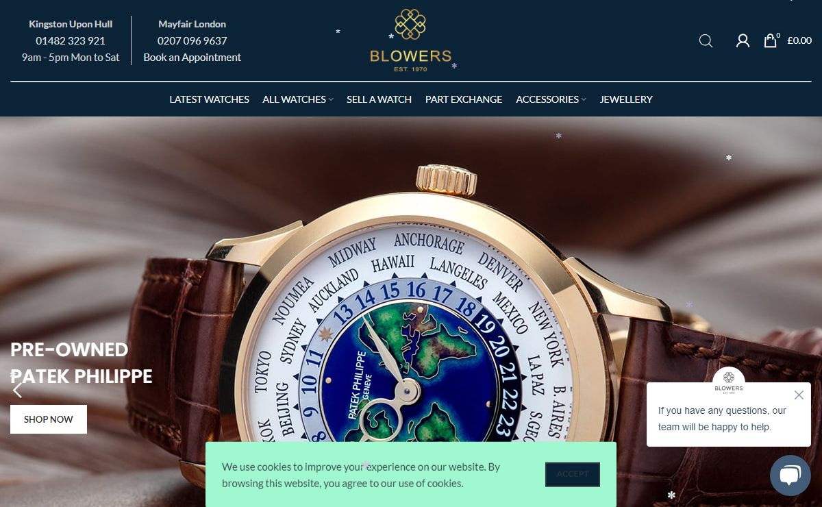 Pre-Owned & Second-Hand Luxury Watches | Blowers Jewellers